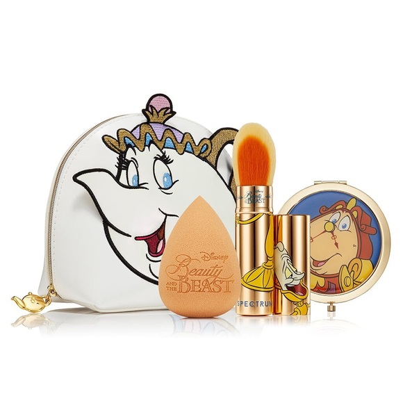 Spectrum x Disney Beauty and the Beast 'Be Our Guest' Makeup Bag Bundle - Picture 1 of 8